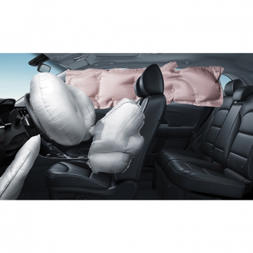Airbags delanteros, laterales, de cortina y airbag de rodilla